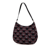 Jacquard Knit Cleo Shoulder Bag